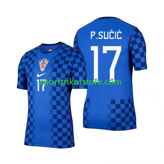 Kroatien Herren Auswärts trikot WM 2026 Kurzarm Petar Sucic 17