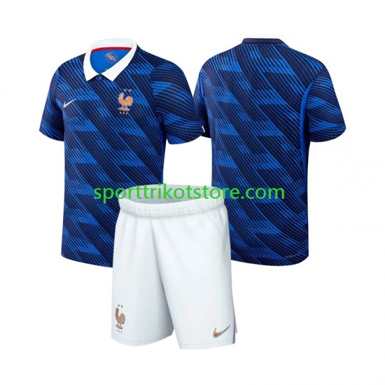 Frankreich Kinderset Heim trikot WM 2026 Kurzarm