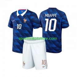 Frankreich Kinderset Heim trikot WM 2026 Kurzarm Kylian Mbappe 10