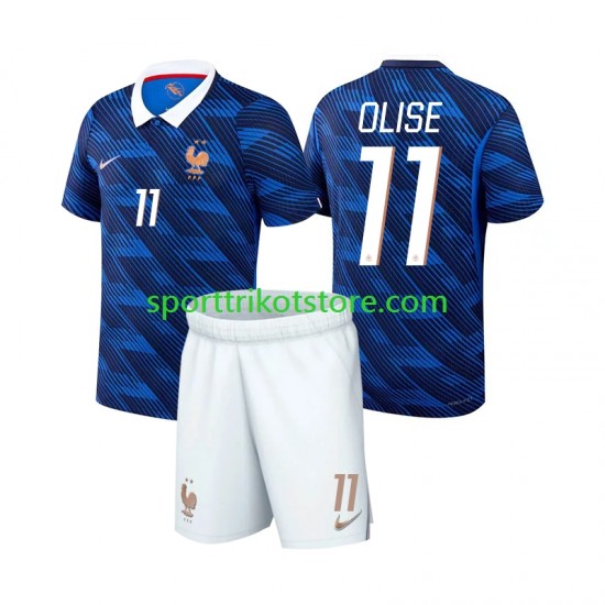 Frankreich Kinderset Heim trikot WM 2026 Kurzarm Michael Olise 11