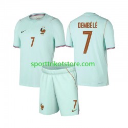 Frankreich Kinderset Auswärts trikot WM 2026 Kurzarm Ousmane Dembele 7