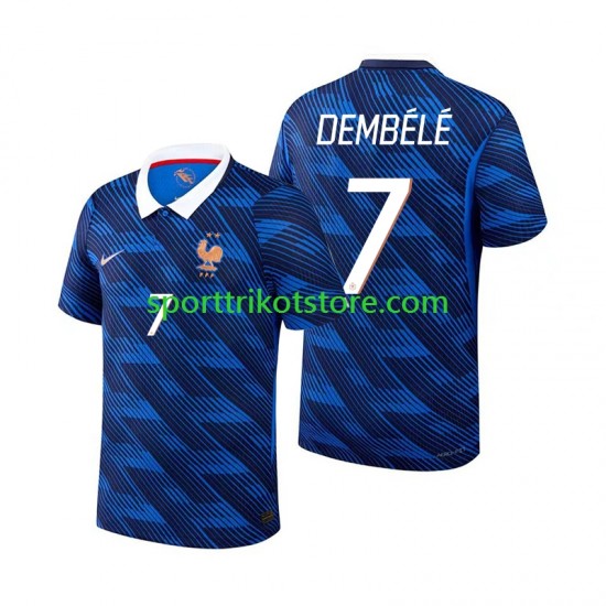 Frankreich Herren Heim trikot WM 2026 Kurzarm Ousmane Dembele 7