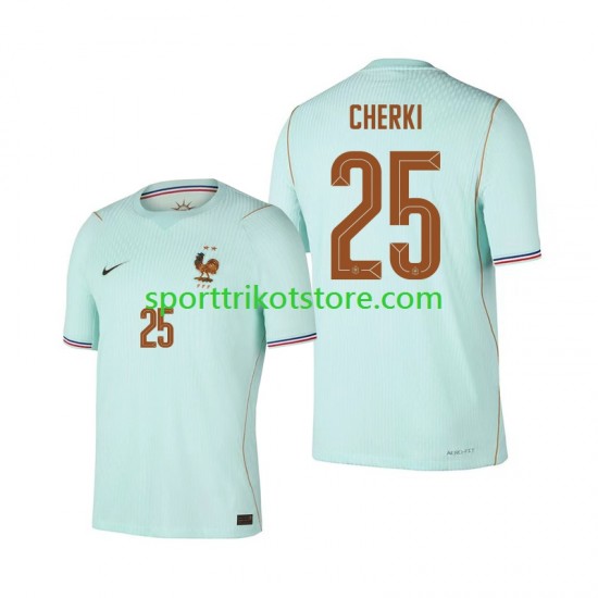 Frankreich Herren Auswärts trikot WM 2026 Kurzarm Rayan Cherki 25