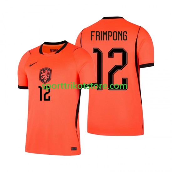 Niederlande Herren Heim trikot WM 2026 Kurzarm Jeremie Frimpong 12