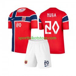 Norwegen Kinderset Heim trikot WM 2026 Kurzarm Antonio Nusa 20