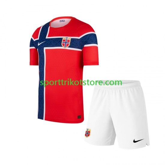 Norwegen Kinderset Heim trikot WM 2026 Kurzarm