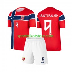 Norwegen Kinderset Heim trikot WM 2026 Kurzarm Erling Haaland 9