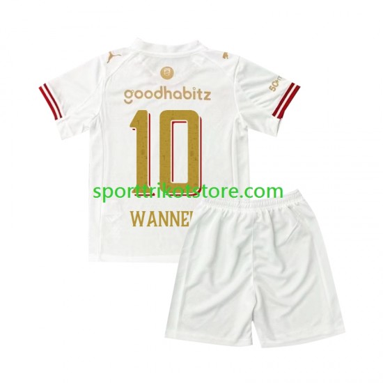 PSV Eindhoven Kinderset Viertes trikot 2025-2026 Kurzarm Paul Wanner 10 Efteling