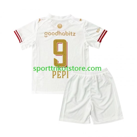 PSV Eindhoven Kinderset Viertes trikot 2025-2026 Kurzarm Ricardo Pepi 9 Efteling