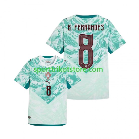 Portugal Herren Auswärts trikot WM 2026 Kurzarm Bruno Fernandes 8