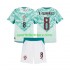 Portugal Kinderset Auswärts trikot 2026 2027 Kurzarm Bruno Fernandes 8